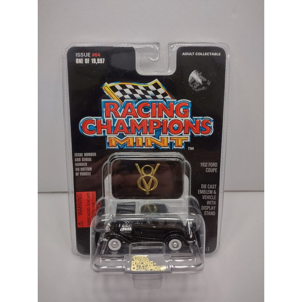 1932 Ford Coupe Black Racing Champions Mint 1:53 New NIB (1996